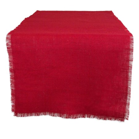 Fastfood 15 x 74 in. Tango Red Jute Table Runner FA1535560